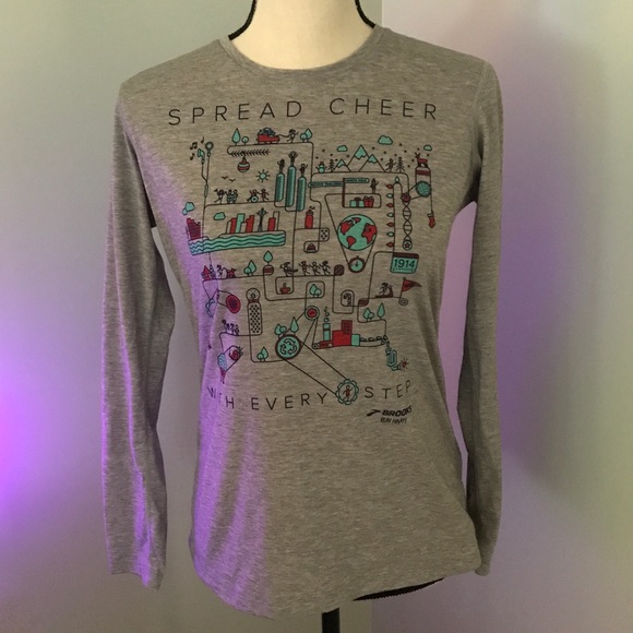 brooks run happy holiday shirt